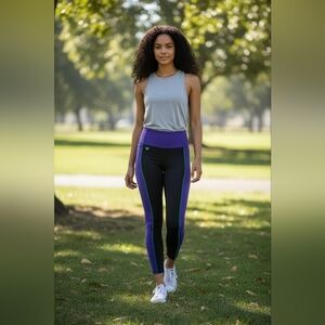 NWT UNDER ARMOUR Women's Project Rock LG Colorblock Ankle Leggings